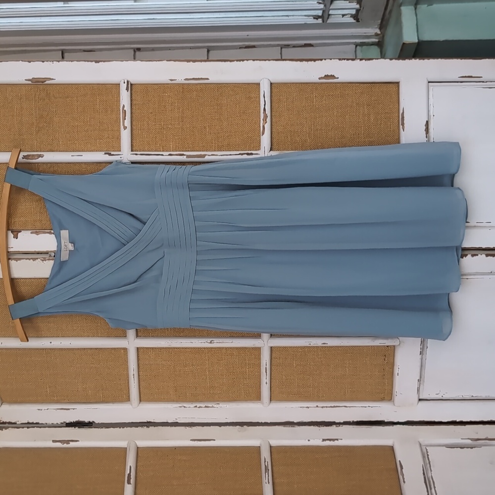 Loft seafoam formal dress
